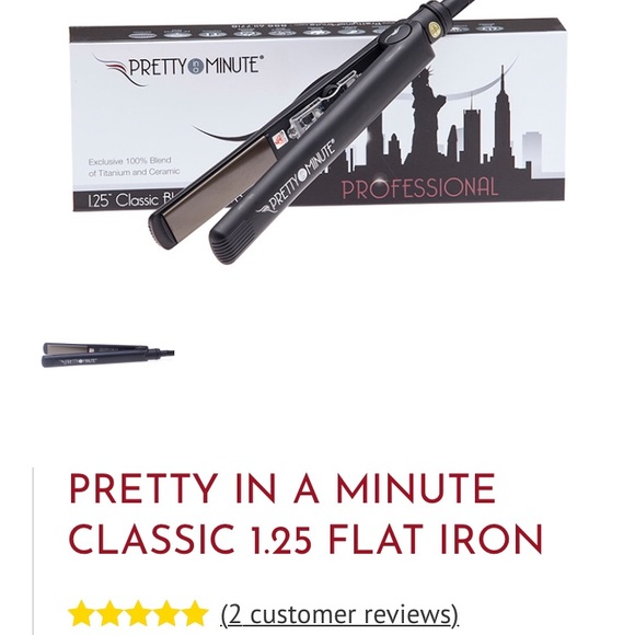 pretty in a minute keratin flat iron